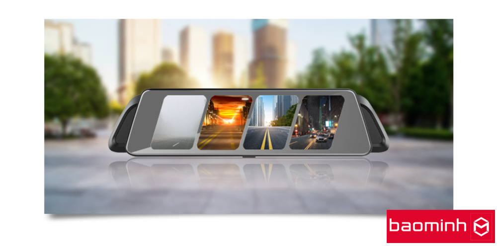 VIETMAP IDVR P2 với thiết kế Màn hình gương tràn viền đa năng vừa ghi hình vừa dẫn đường hỗ trợ , đảm bảo tính hiện đại, sang trọng của nội thất xe, tối ưu tầm nhìn phía sau của người lái.