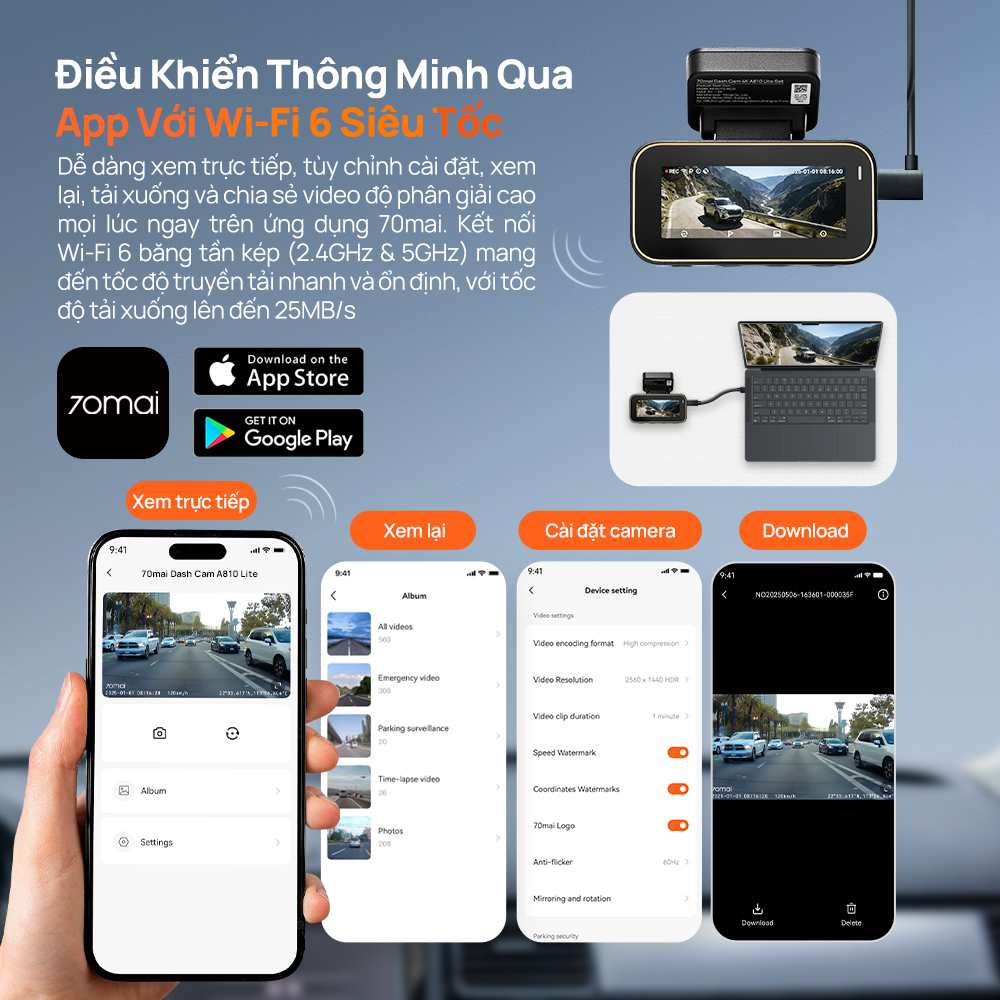 70mai-A810-lite-ket-noi-App-voi-wifi6 (1)
